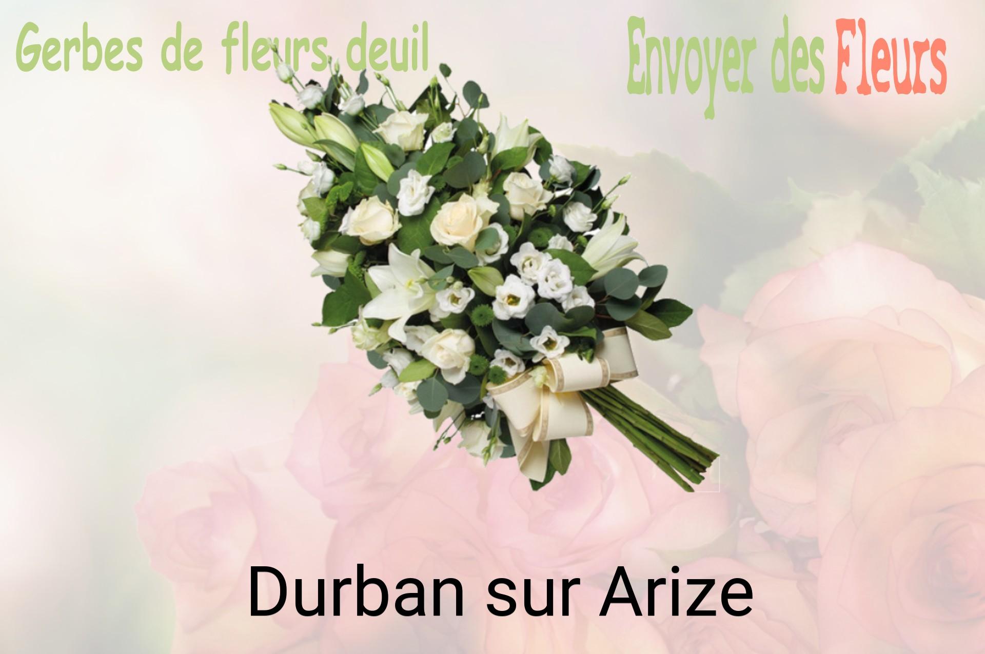 Gerbe de fleurs de deuil livrée à Durban-sur-Arize